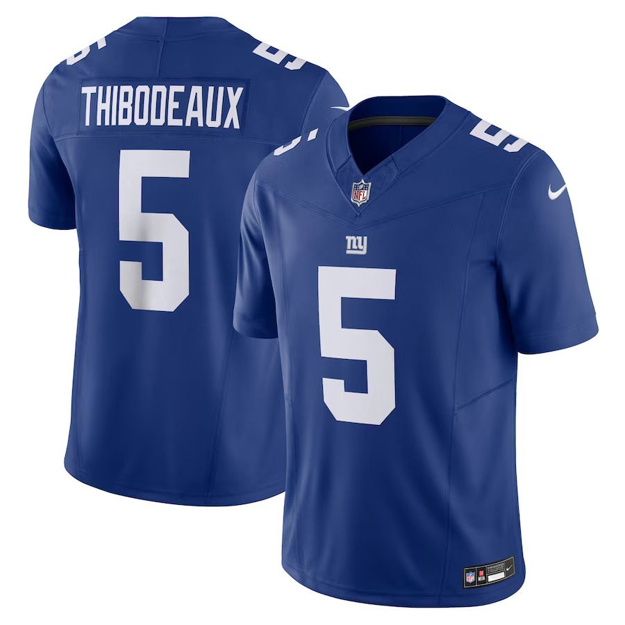 Men New York Giants #5 Kayvon Thibodeaux Nike Royal Vapor F.U.S.E. Limited NFL Jersey->customized nfl jersey->Custom Jersey
